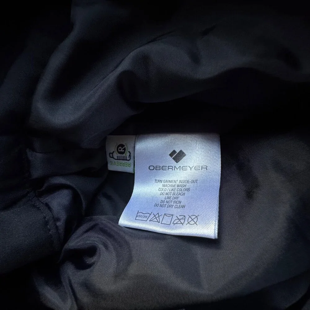 OBERMEYER Teen Enforcer Ski Pants Boys M 10-12 Medium Black Snowboarding Pant - Picture 11 of 13